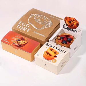 Custom bakery box with vibrant full-color printing for a professional look