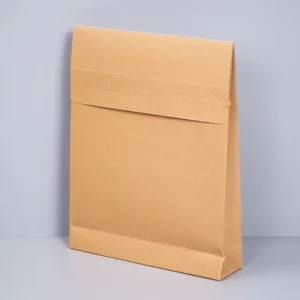 Kraft shipping mailer with gusset for extra capacity.